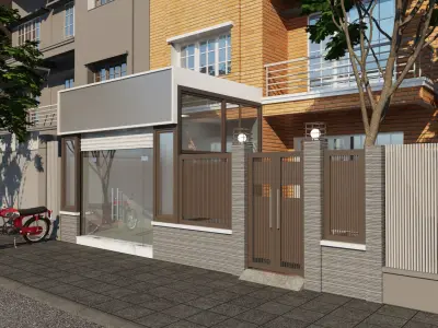  Renova - Villa Facade C Free 3D model
