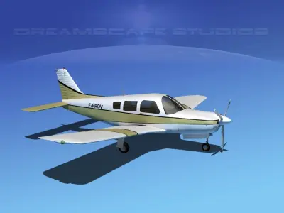 Piper Cherokee Arrow 3D model 4