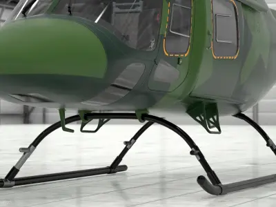 Military Helicopter AgustaWestland AW119 Koala 3D model