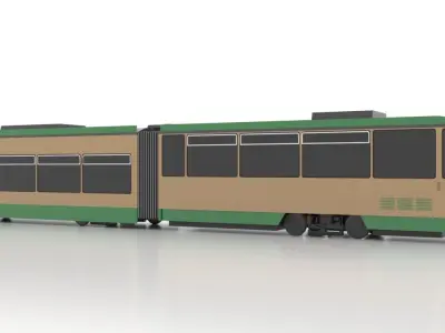 Tatra KTNF6 Low Low-poly 3D model