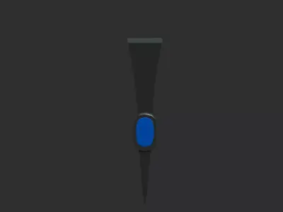 Realistic Pick Axe 3D Model with Detailed Handle and Head Low-poly 3D model