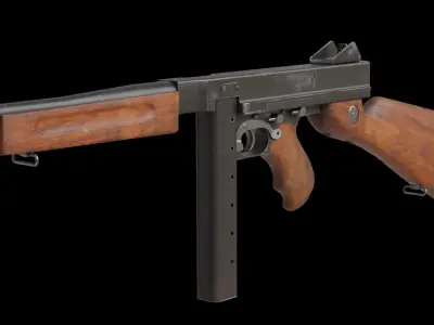 Thompson M1A1 3D model purchase