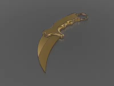 karambit 3D model purchase