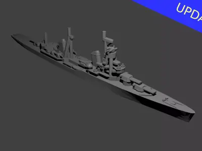 Soviet Kirov Class Cruiser Warship 3D print model