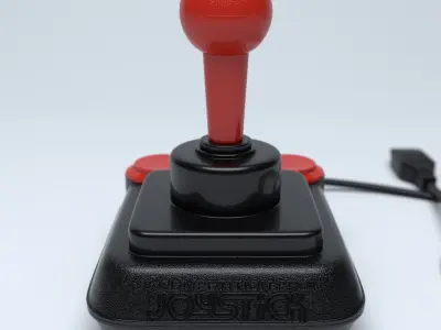Retro Joystick Competition Pro 5000 3D model