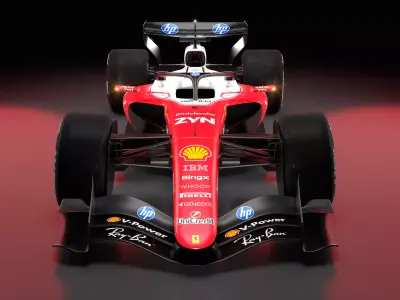 2026 Ferrari Showcar F1 plus Photoshop files 3D model