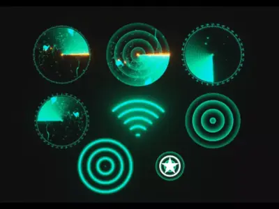 scifi radar hud design Free 3D model