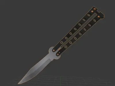 Butterfly Knife 3D model