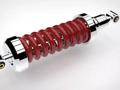 shock absorber Low-poly 3D model purchase