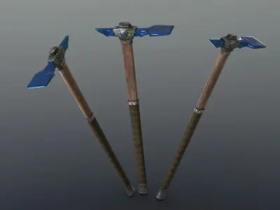 Hoe - Sapphire Low-poly 3D model
