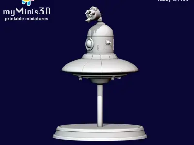 Dron 2 of the Invader Robots Warband 3D print model