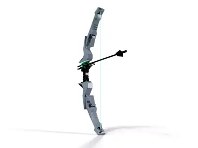Sci-Fi Yumi Bow and Arrow - Yumi Style Low-poly 3D model