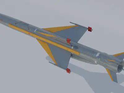 KD-88 surface-to-air missile 3D model