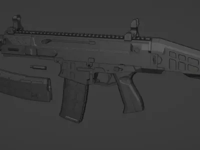 low-poly CZ Bren 2 MS Free low-poly 3D model