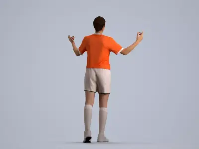 00468Gloria003 - Adult Caucasian woman exercising in athletic 3D model