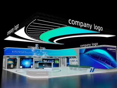 Booth design 3D model order
