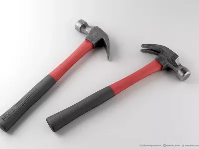 Hammer Tool - 3D model - 4k Textures 3D model