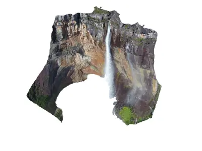 Salto Angel - Angel falls - Kerepakupai Vena 1 3D model