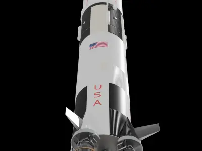 Saturn V Free 3D model