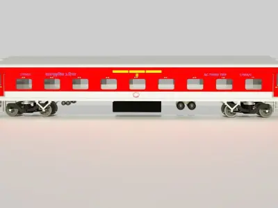Indian Railway AC 3-Tier LHB Coach 3D model