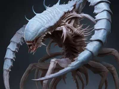 Alien Arachnid Spider Monster Fantasy Creature 3D Model 3D model