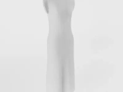 Victorian Petticoat Low-poly 3D model