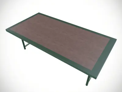 Wooden Table Low-poly 3D model purchase