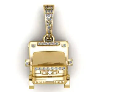 TRUCK PENDANT 3D PRINTABLE MODEL  3D print model purchase