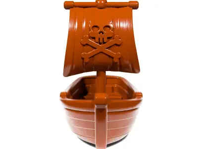 Toy pirate ship 3D print model