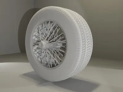Old School Tire 3D model