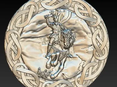 viking pendant 3D model