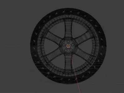Sport wheel 3D model