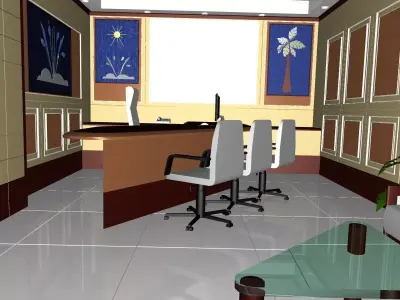 Office Type-2 Free 3D model