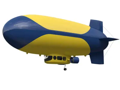 Airship 3D model 2
