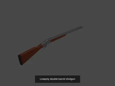 Pack of 5 lowpoly weapons 3D Model Collection