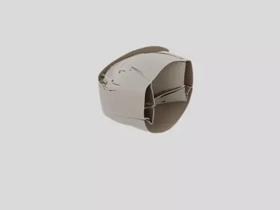 Industrial Factory Ventilation Duct Elbow for 3D print 3D model purchase