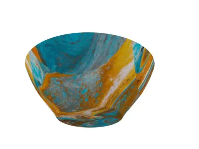 Sky Blue Bowl 3D model