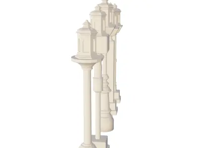 Historic Oakland Iron Street Light pole 3D print model purchase