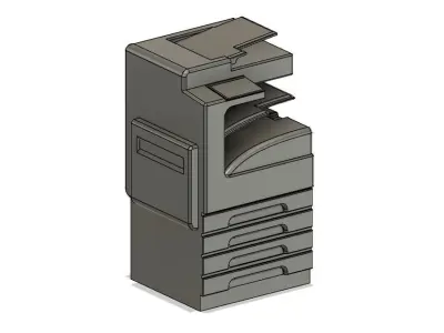 Model Railway Office Photocopier Printer 3D print model