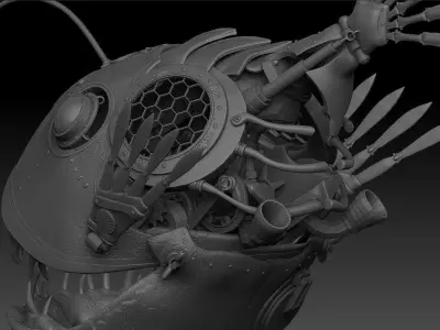 Steampunk  Fish 3D model