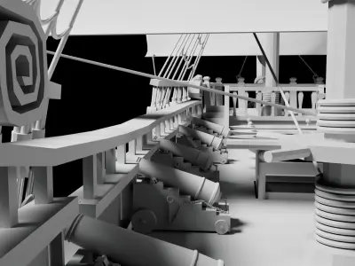 3D Pirates ship 3D model