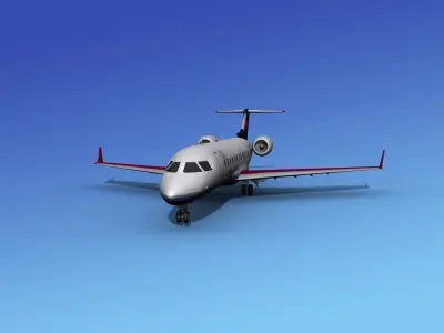 Canadair CRJ200 Ibex Airlines 3D model