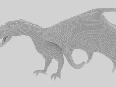 The Dragon Low-poly 3D model