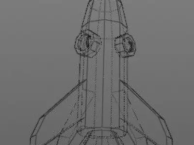 Rocket toy Free 3D model