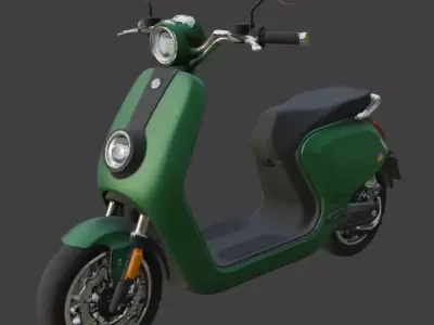 Electric Scooter 3D Model 3D model 4