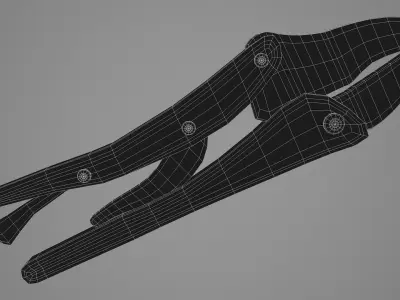 Grip Plier Low-poly 3D model