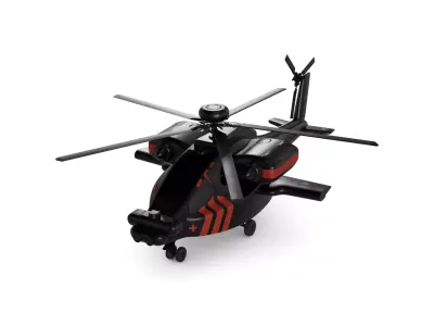 Attack Helicopter 3D model 3