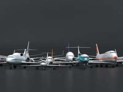  Commercial Airplanes Collection 