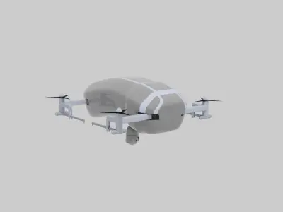 Sci-fi Drone 3D model 3