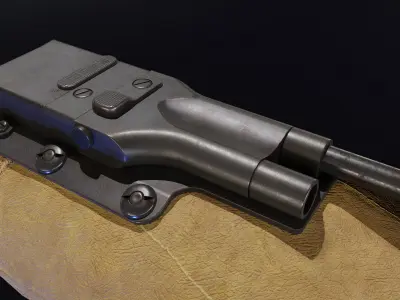 Sedgley OSS Fist Gun Low-poly 3D model